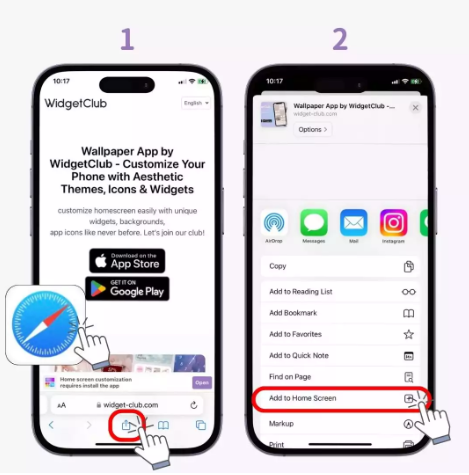 iPhone Safari ana ekrana ekle adımları